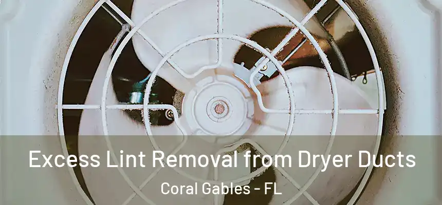 Excess Lint Removal from Dryer Ducts Coral Gables - FL