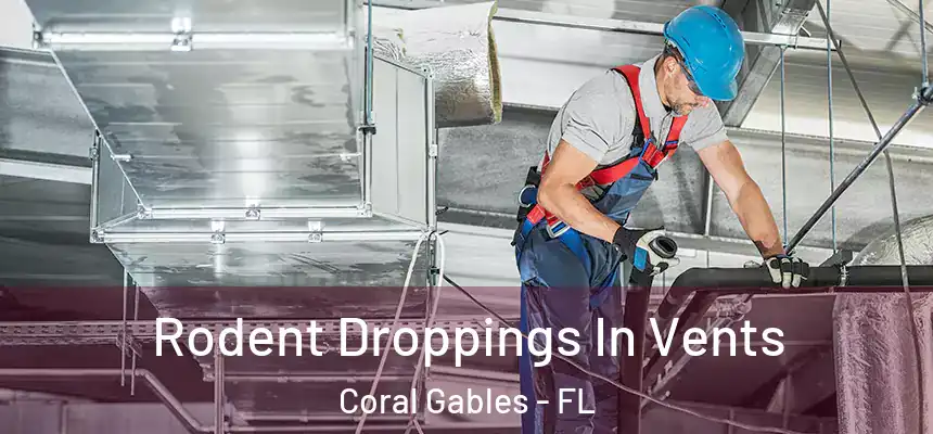  Rodent Droppings In Vents Coral Gables - FL